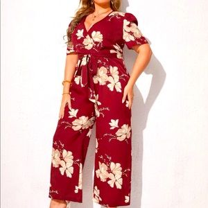 Floral print jumpsuit